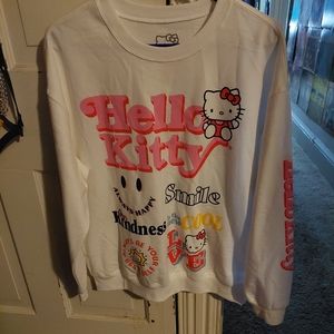 Womens Hello Kitty White Sweatshirt